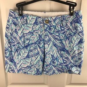 Lilly Pulitzer Jayne Stretch Shorts 7" Inseam Blue